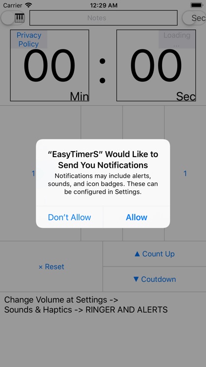 Kitchen timer seconds