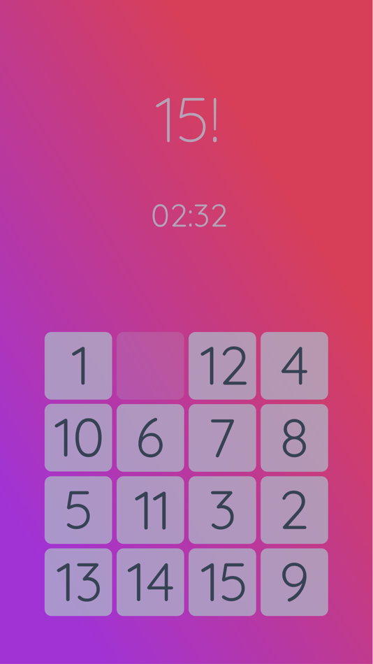 #4. 15! puzzle (iOS) By: SHAZARCH SRL