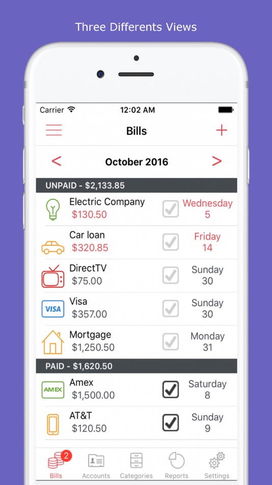#2. Bills Manager (iOS) 由: Jose Fabian Pena