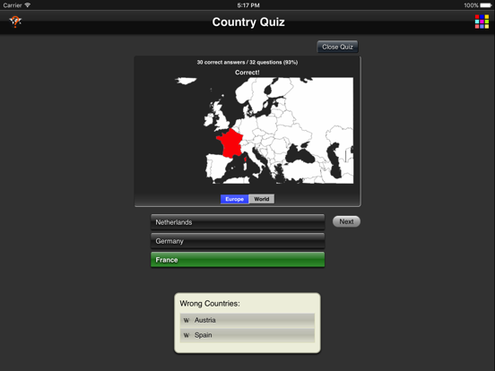 Screenshot #6 pour Quiz des pays du monde