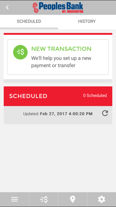 Peoples Bank Mount Washington Screenshot