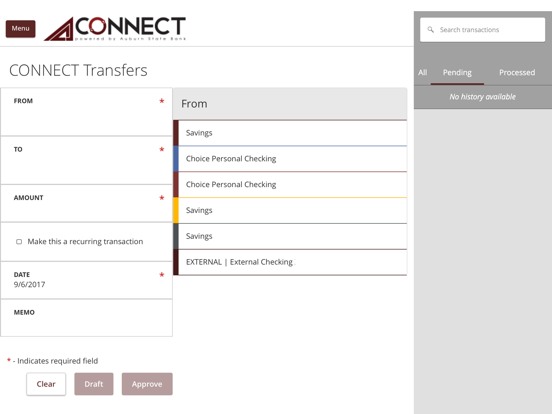 CONNECT, by Auburn State Bank iPad screenshot 3 - Finance app