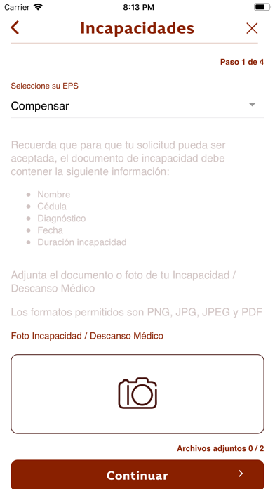 App screenshot