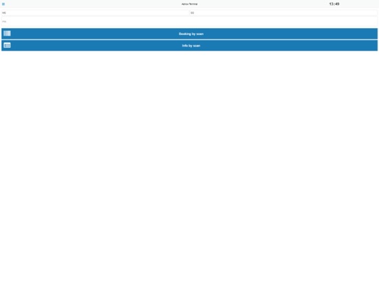 Terminal Astrow iPad screenshot