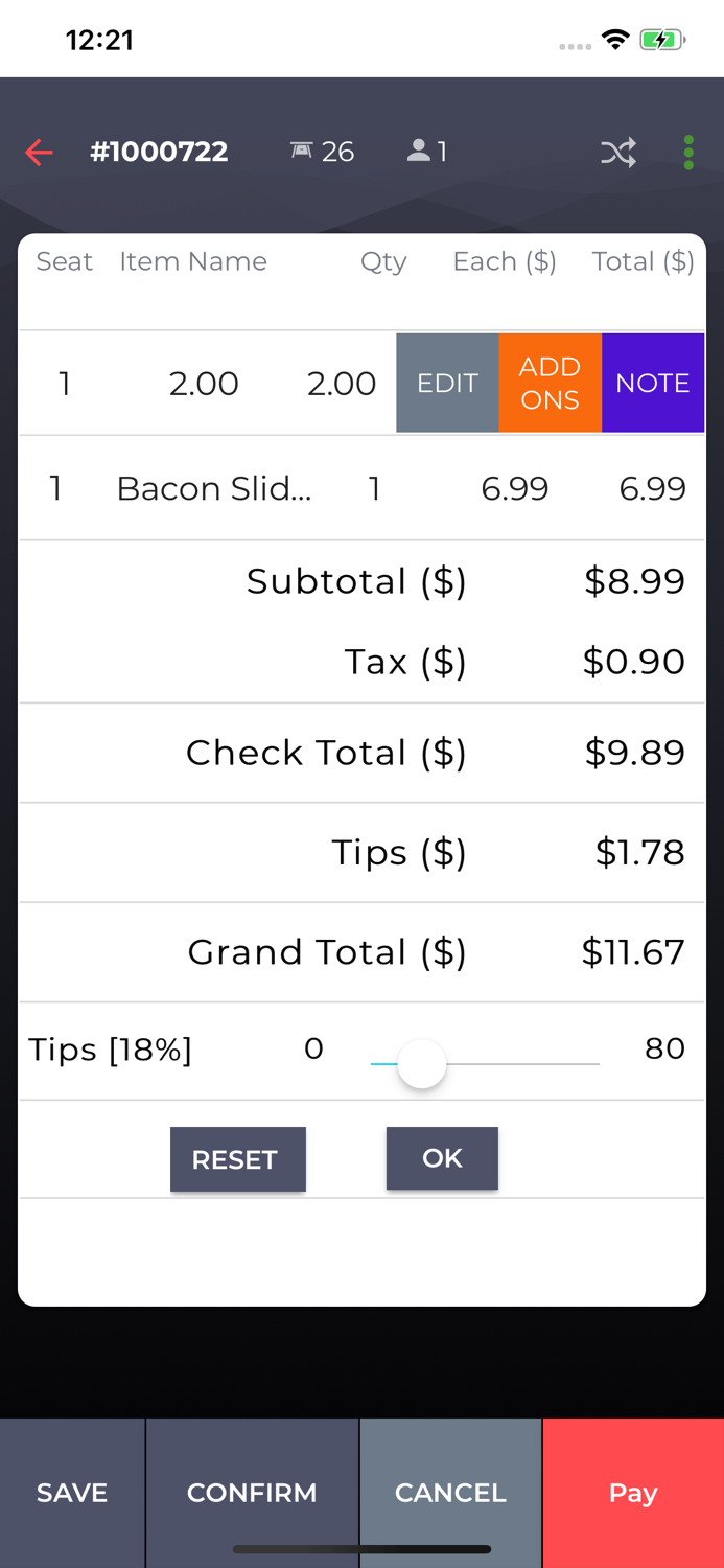 InfoGenesis MobileOrder