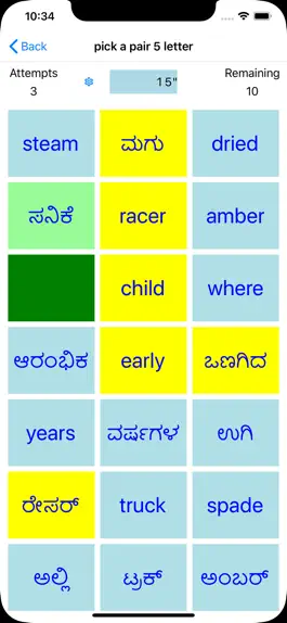 Game screenshot PickAPair Kannada - English hack