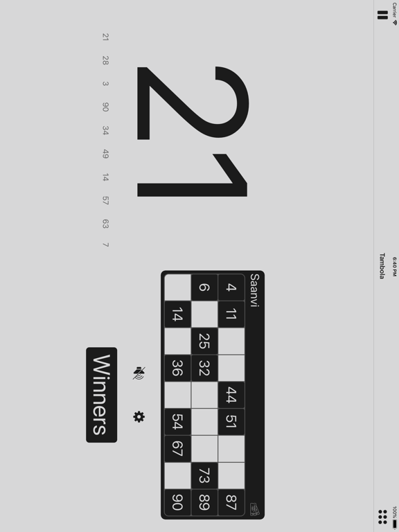 Tambola Generator iPad screenshot 9 - Games app