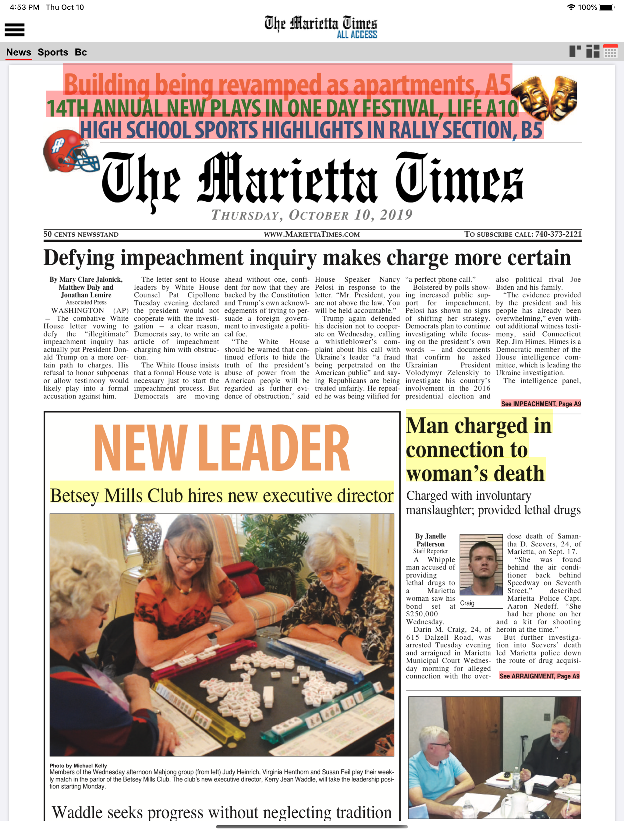 The Marietta Times All Access