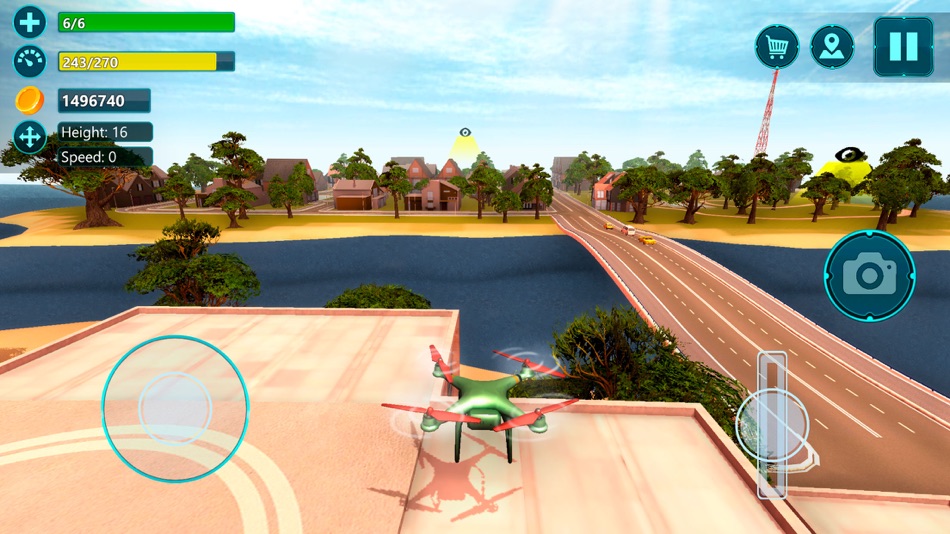 #2. Quadcopter Drone Simulator (iOS) Podle: Tayga Games OOO