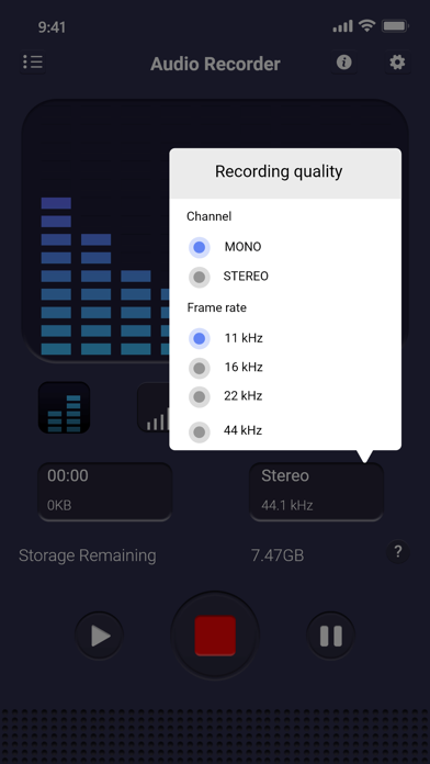 Voice recorder & editor Pro Screenshot