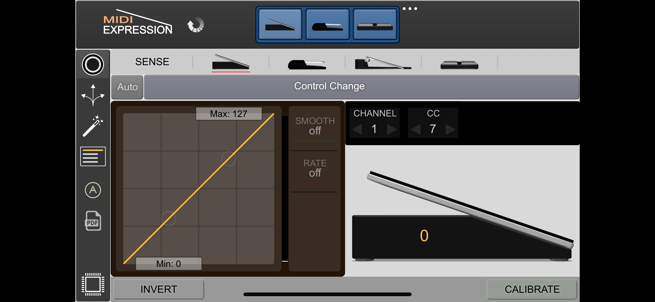 MIDI Expression Control