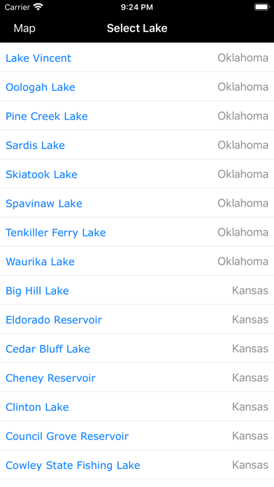 Screenshot #3 pour Oklahoma-Kansas: Lakes, Fishes