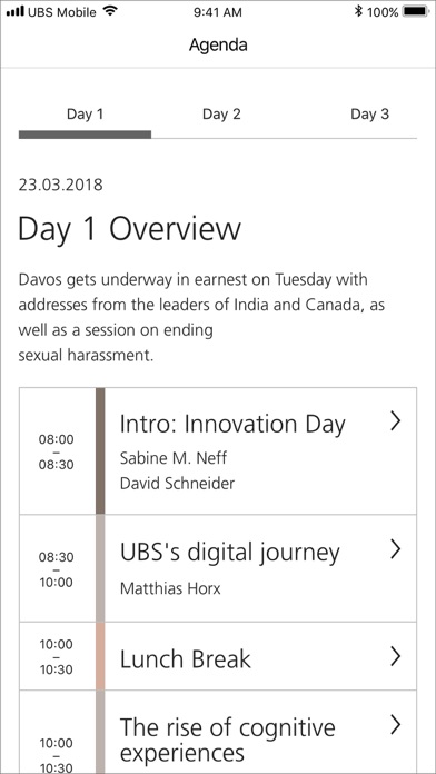 Screenshot #2 pour UBS Events