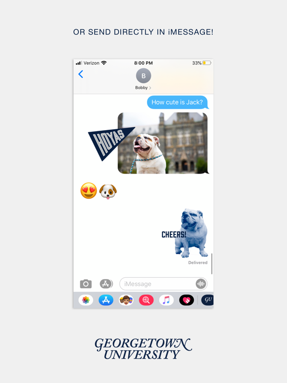 Georgetown Stickers iPad screenshot 4 - Stickers app