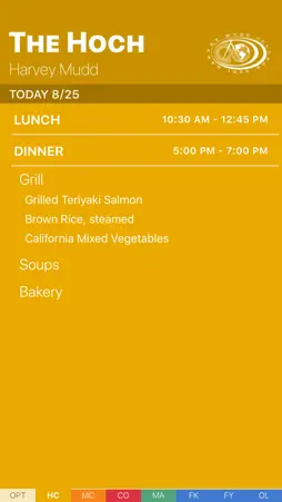 5Cs Menu screenshot 1