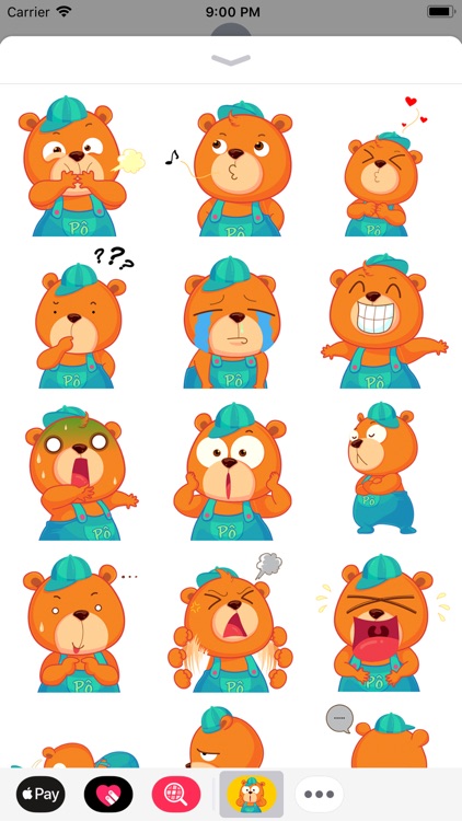 Gấu Pô Sticker
