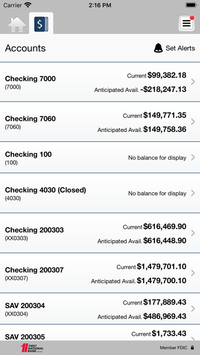 FNBRF Business Mobile Banking Screenshot