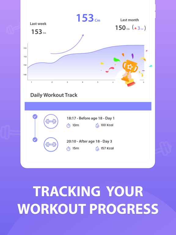 Height increase iPad screenshot 7 - Health & Fitness app
