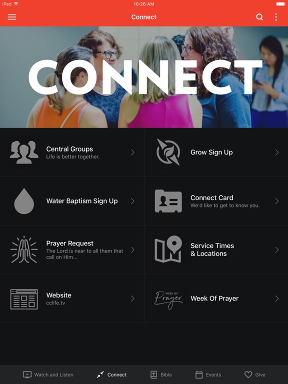 Central Church MD iPad screenshot 2 - Lifestyle app