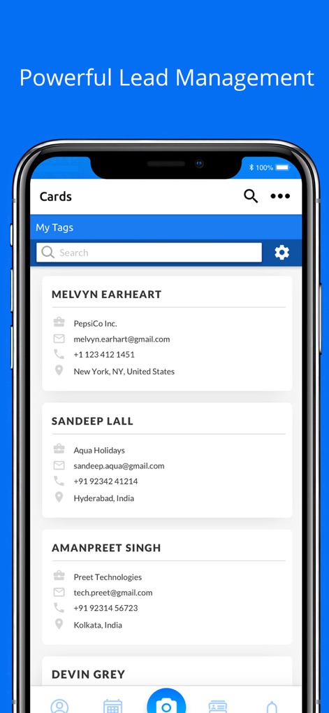 SnapCard - OTM BLTM Event App - snapcard-lead-management-interface