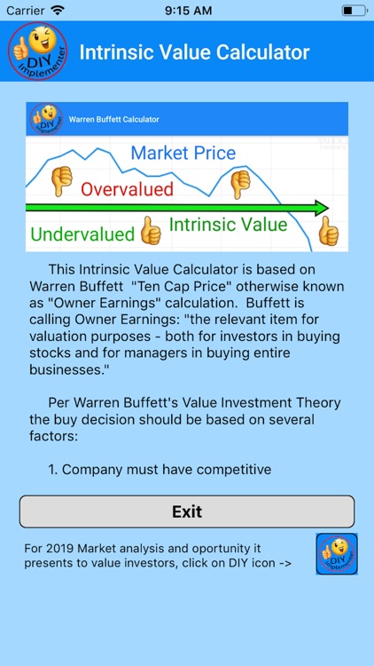 Intrinsic Value Calculator DIY