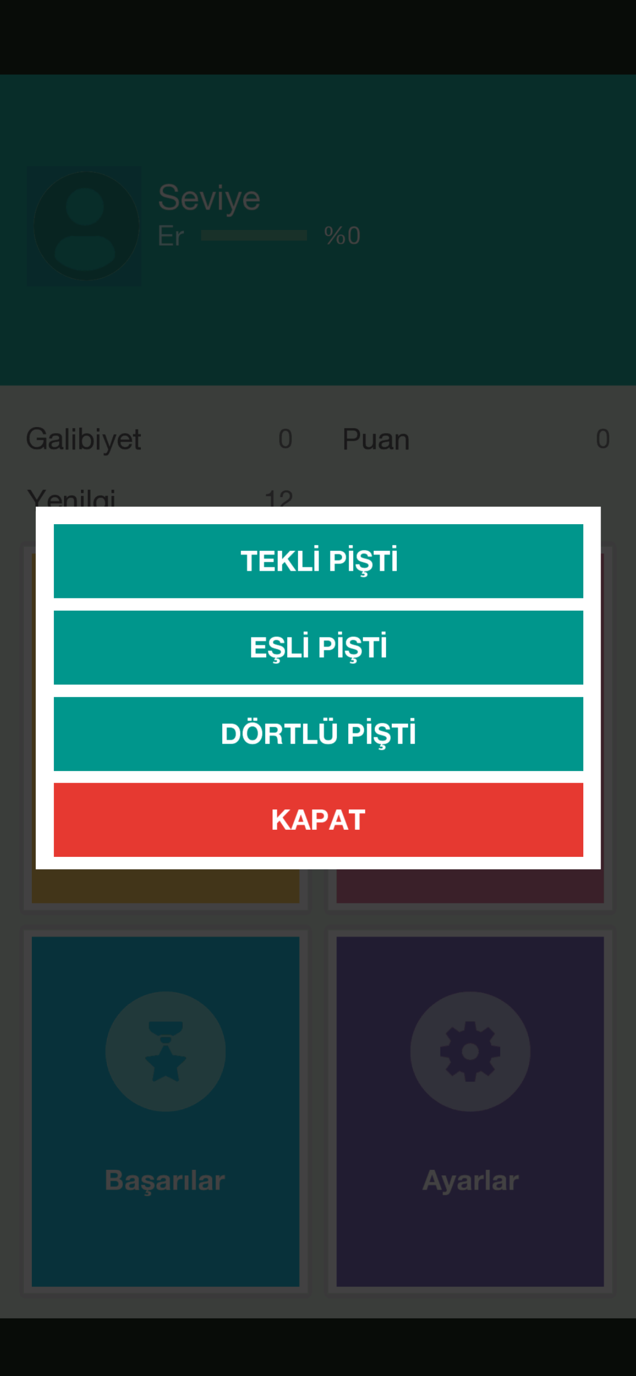 Pişti - İnternetsiz