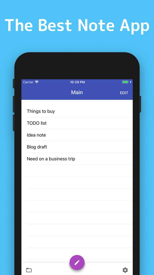 #1. Notepad - Qooki - simple notes (iOS) 由: Tomonori Fukuda