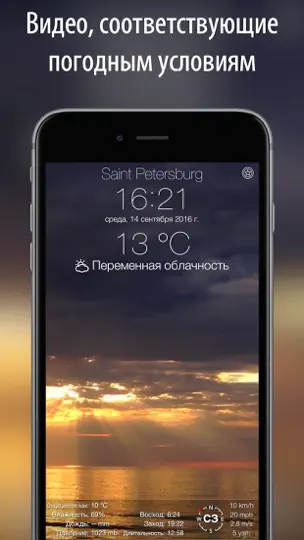 Скриншот 14 Дней Прогноз Погоды + на iPhone 5