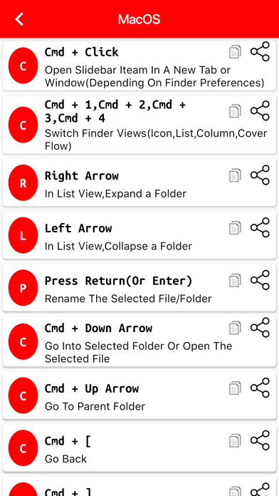 Handy Shortcut Keys screenshot