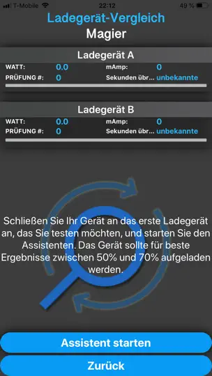 Screenshot von Amperes - Battery Tests & Info auf dem iPhone 8