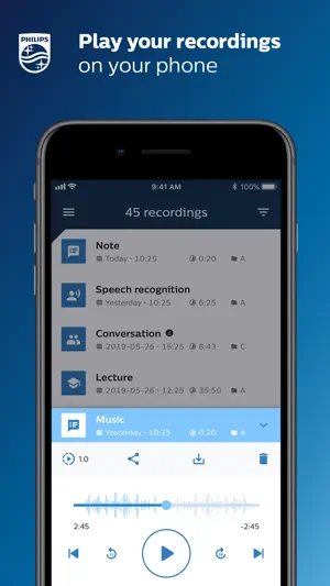 Philips VoiceTracer screenshot 1