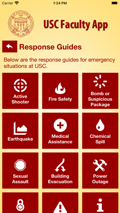 USC Faculty App iPhone screenshot