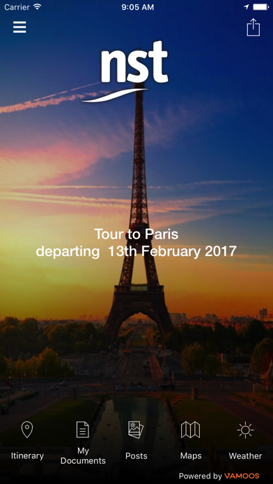 NST My Tour Manager Screenshot