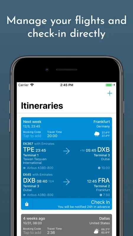 Boarding Pass - Flight Checkin screenshot 2 of 5