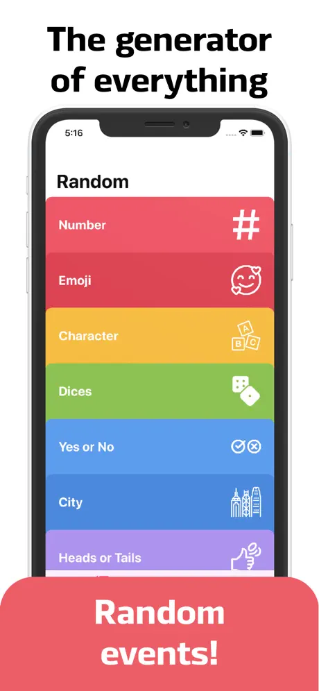 Randomizer — number generator