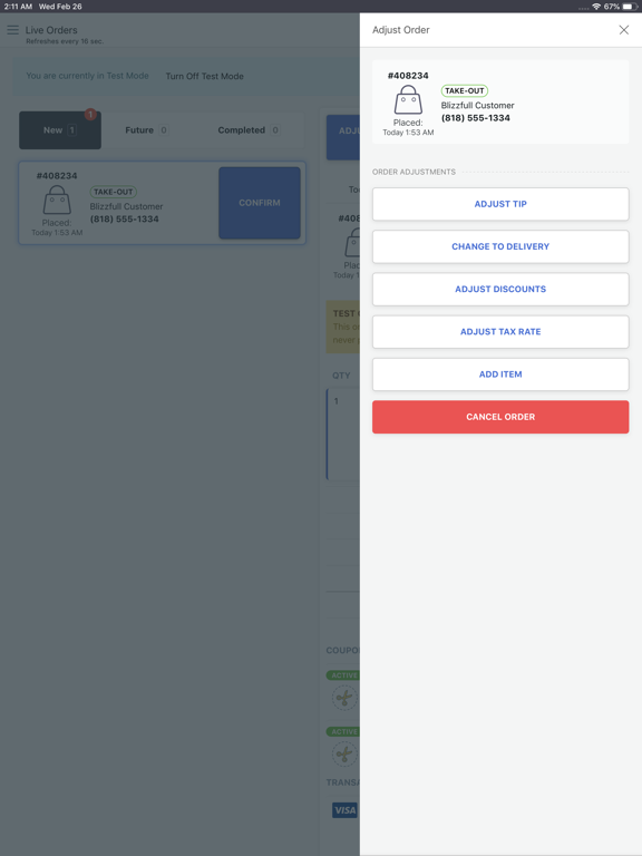Blizzfull Dashboard iPad screenshot