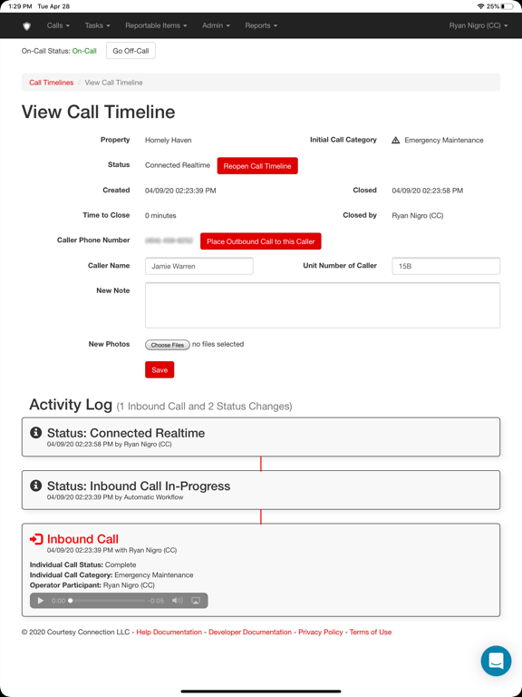 Courtesy Connection iPad screenshot 3 - Business app