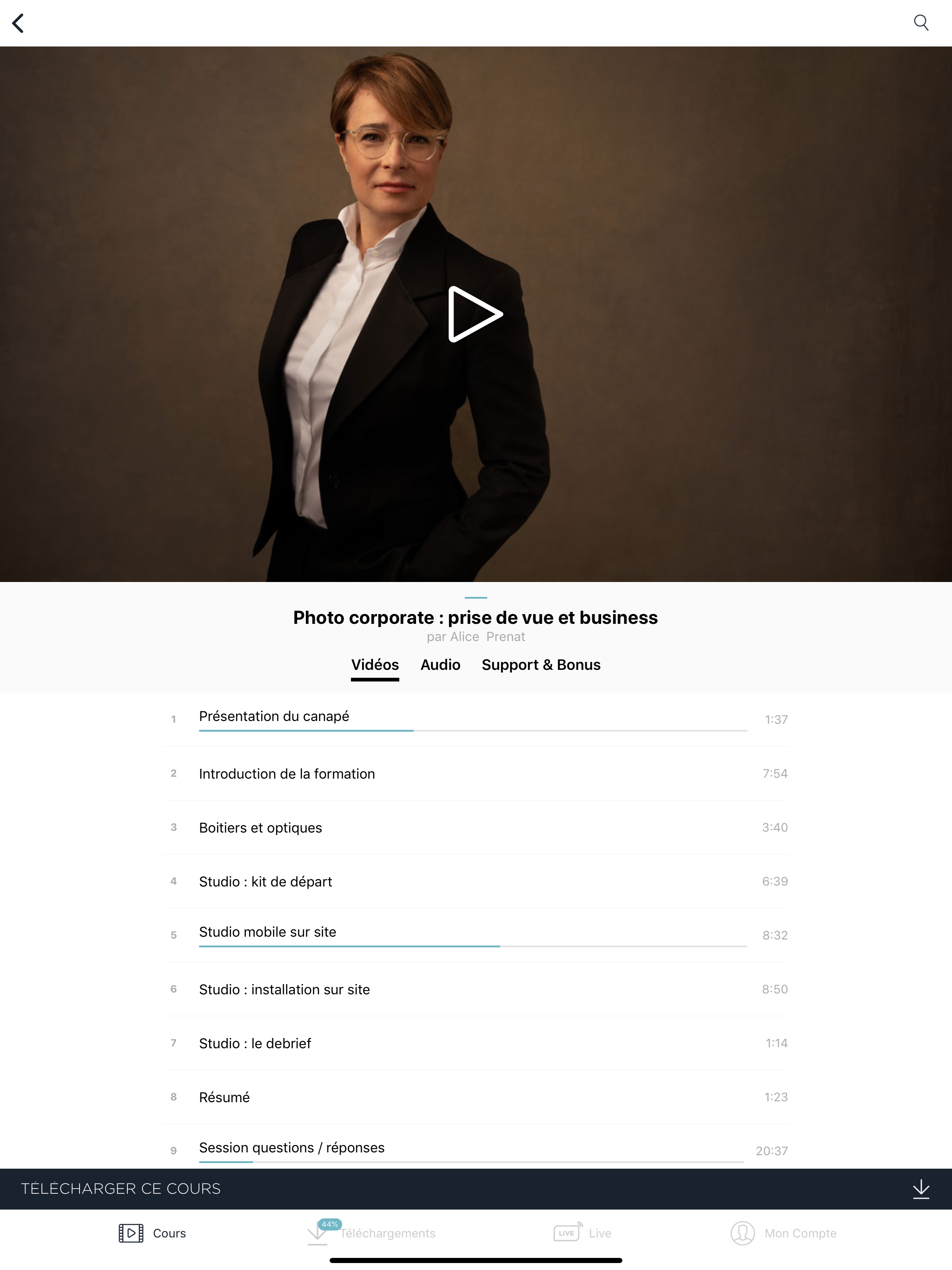 Empara : cours en ligne