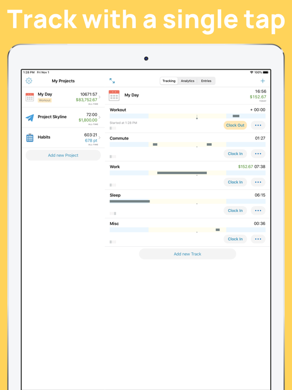 Screenshot #5 pour Tracker 2Go. Time Tracker