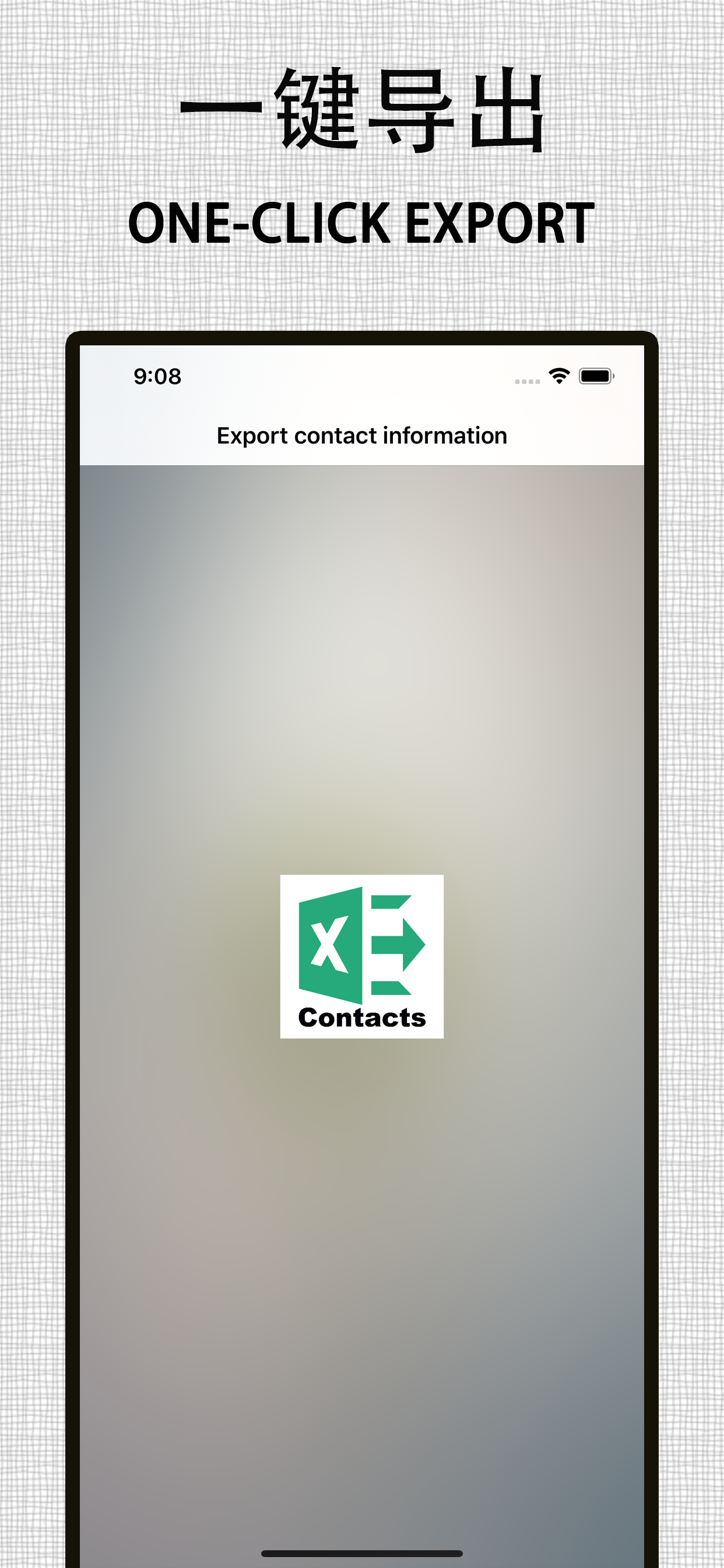 Save contacts to Excel