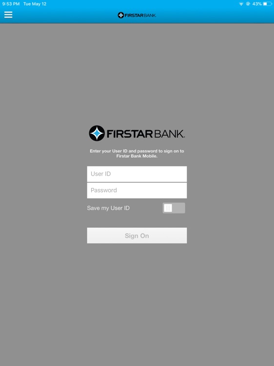 Firstar Bank Mobile for Tablet