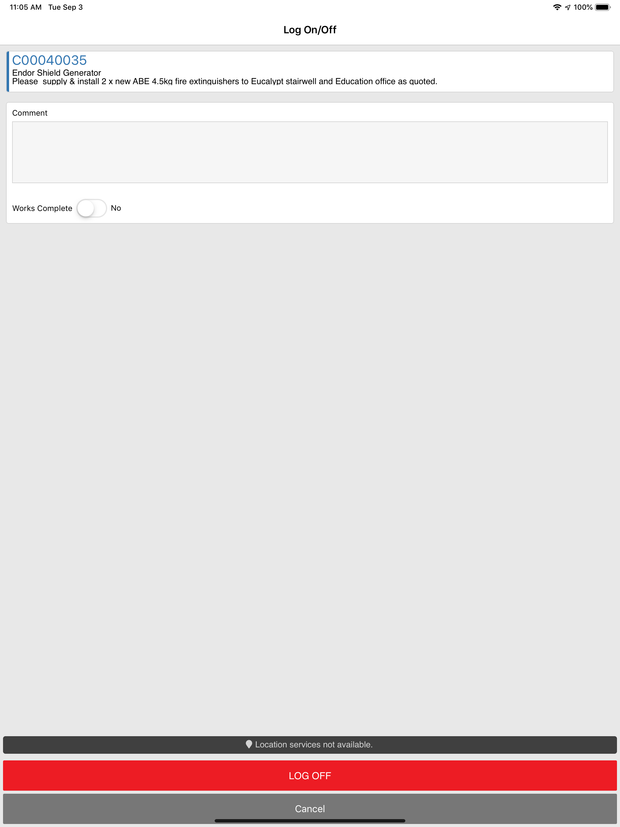CBC CMMS Technician App