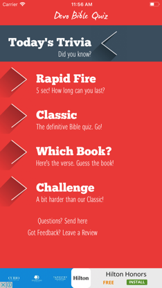 Devo Bible Quiz: Trivia Game screenshot 1