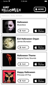 Halloween Ringtones for iPhone screenshot