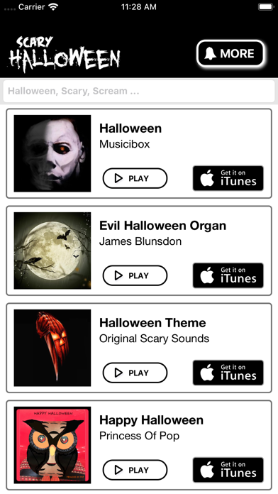 Halloween Ringtones for iPhone screenshot 2