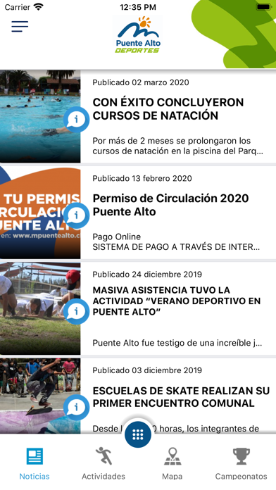 Deportes Puente Alto Screenshot