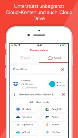 Screenshot von Amerigo - File Manager auf dem iPhone 2