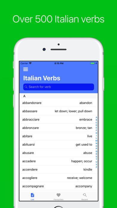 Italian Verb Conjugator Pro Screenshot