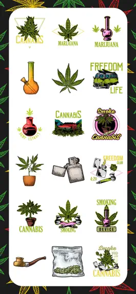 Game screenshot Weed Firm Marijuana Emojis App apk