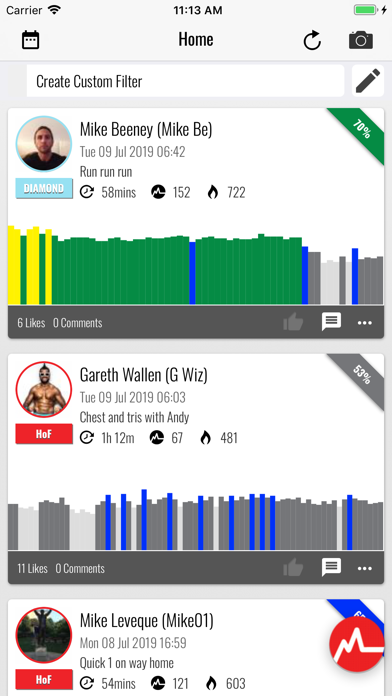 Navy Bike Prt Calorie Chart